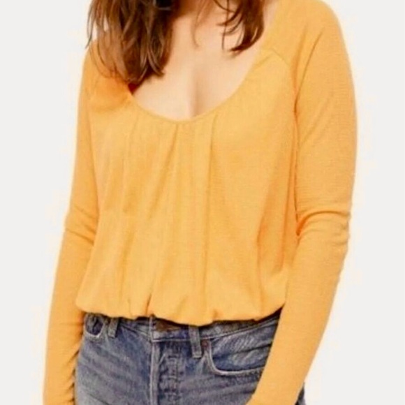 Free People Tops - We The Free Bondi Thermal Top Malibu Orange